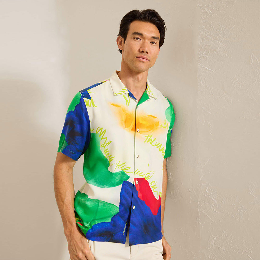 Penney Blooms Silk Camp Shirt - Men