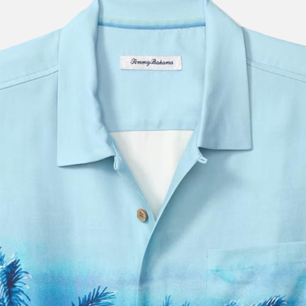 Hibiscus Hues Silk Camp Shirt - Men