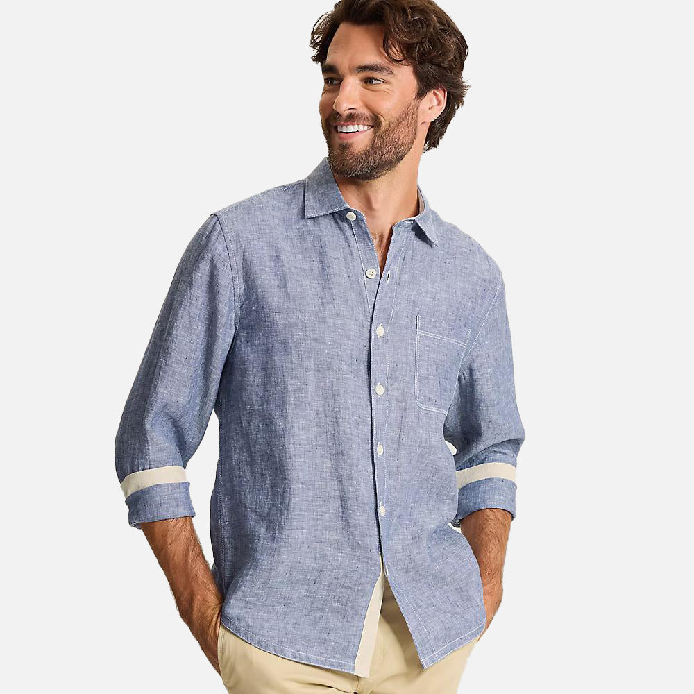Paradise Breezer Linen Long-Sleeve Shirt - Men