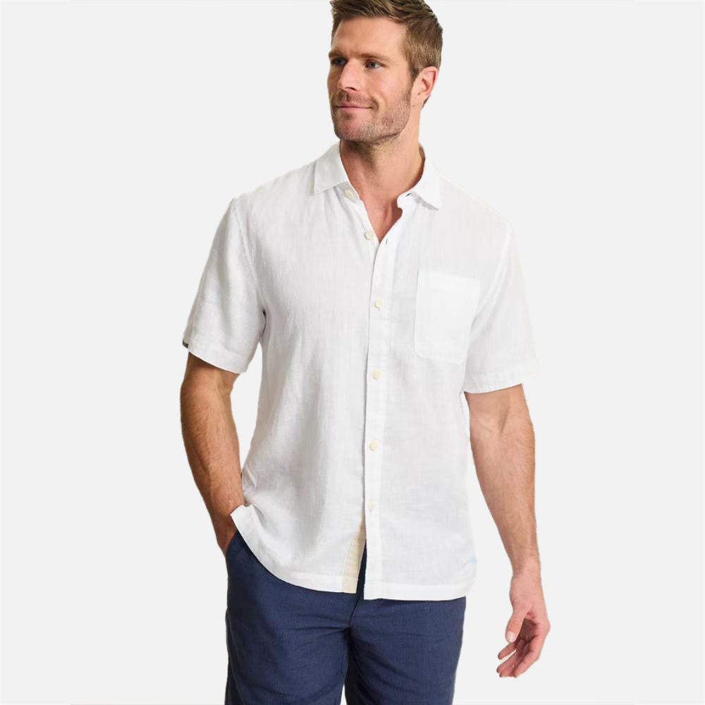 Paradise Breezer Linen Short-Sleeve Shirt - Men