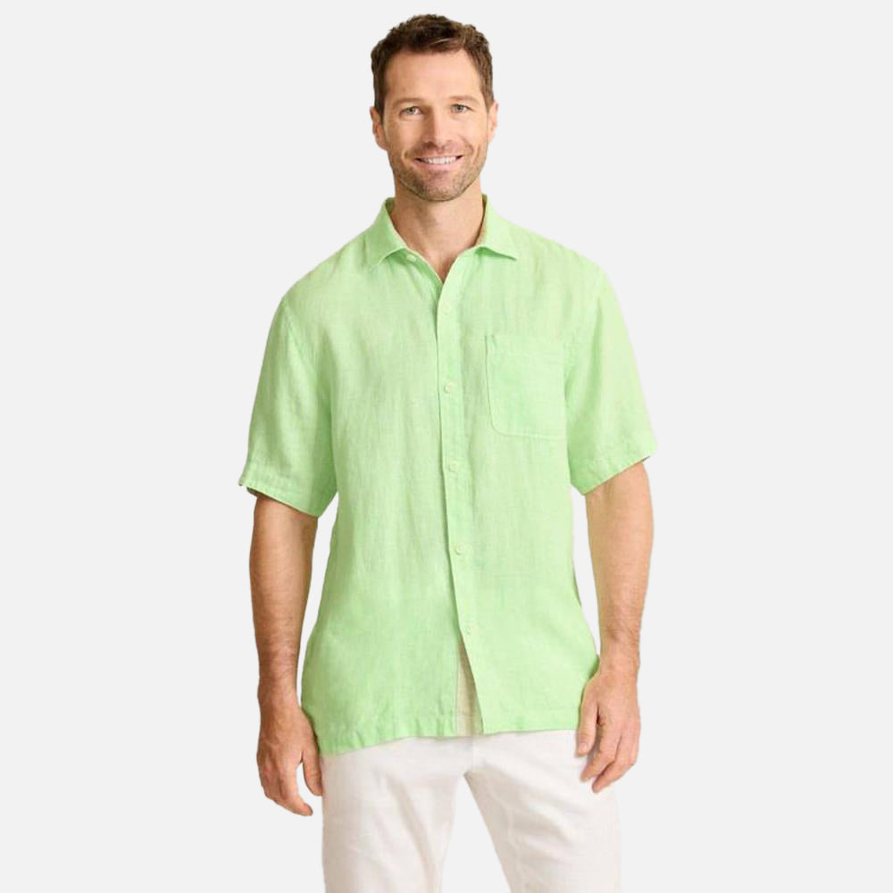Paradise Breezer Linen Short-Sleeve Shirt - Men