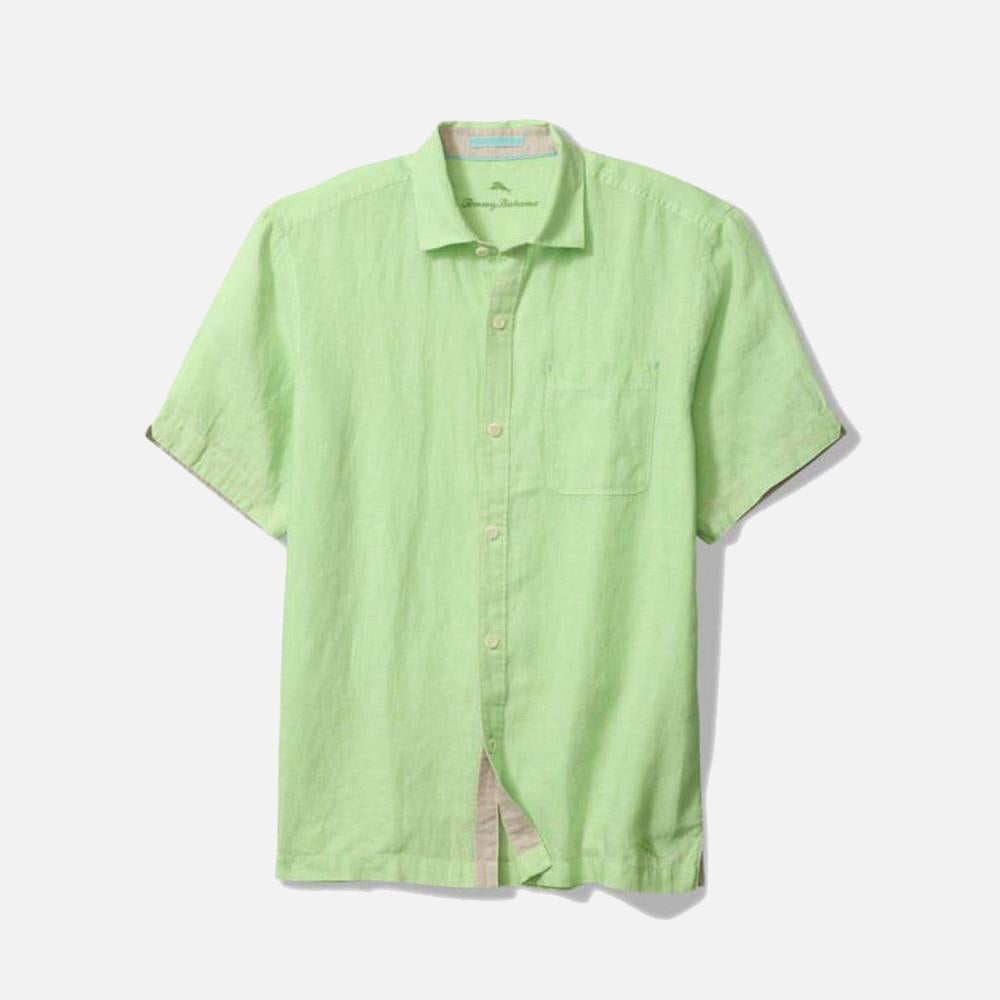 Paradise Breezer Linen Short-Sleeve Shirt - Men