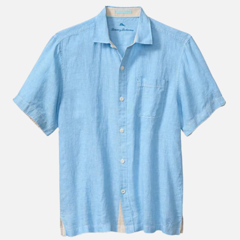 Paradise Breezer Linen Short-Sleeve Shirt - Men