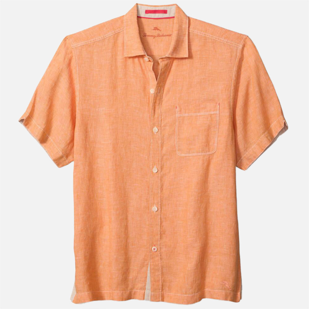 Paradise Breezer Linen Short-Sleeve Shirt - Men