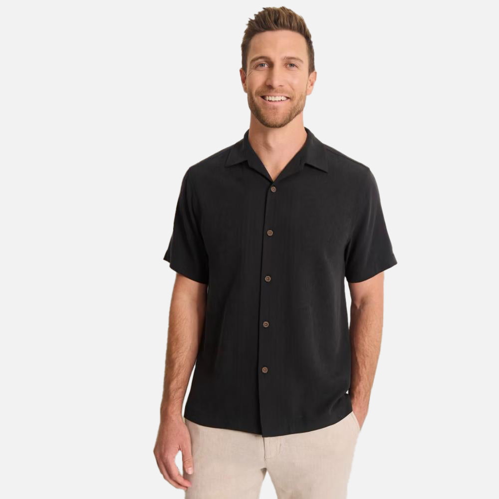 Maui Border Silk Camp Shirt - Men