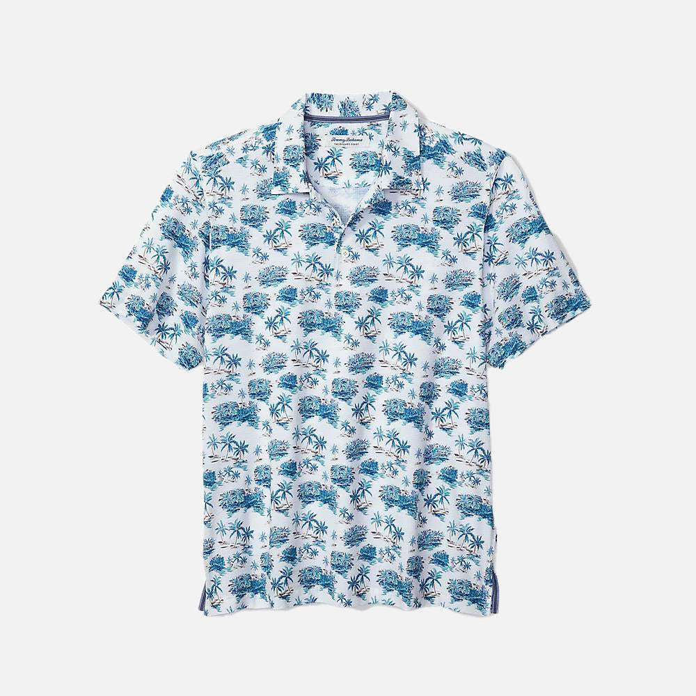 Bahama Coast Palm Scape IslandZone Polo - Men