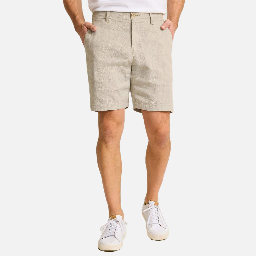 Beach Coast Stretch-Linen 9-Inch Shorts - Men