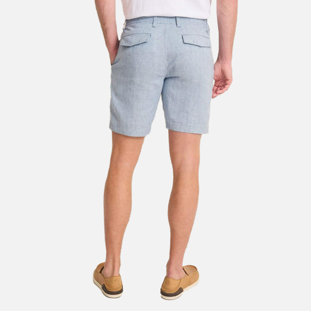 Beach Coast Stretch-Linen 9-Inch Shorts - Men