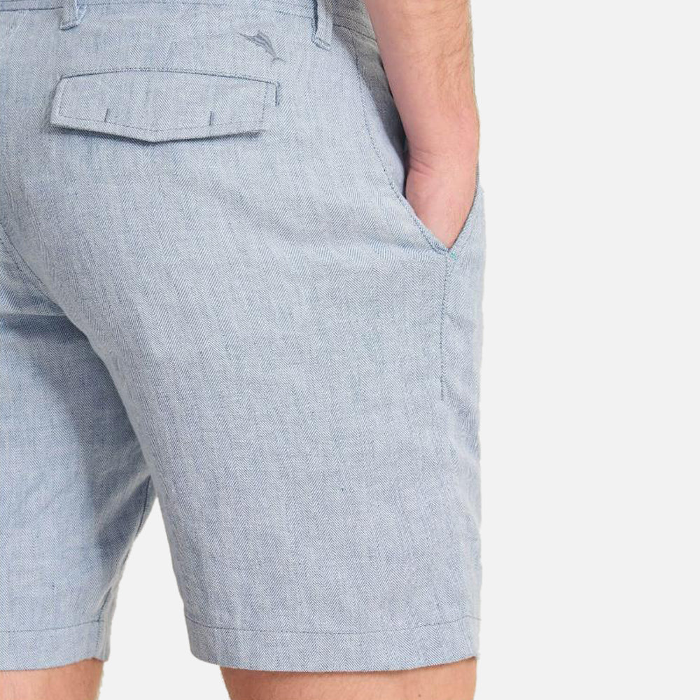 Beach Coast Stretch-Linen 9-Inch Shorts - Men