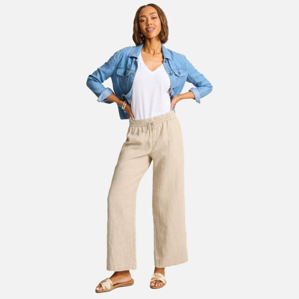 Two Palms High-Rise Linen Easy Pants - Women