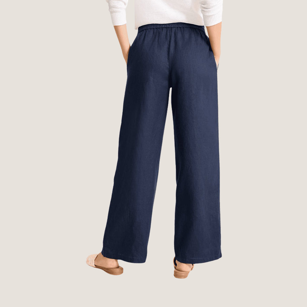 Two Palms High-Rise Linen Easy Pants - Women