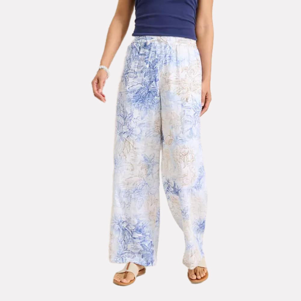 Two Palms Dolce Bay High-Rise Linen Easy Pants - Women