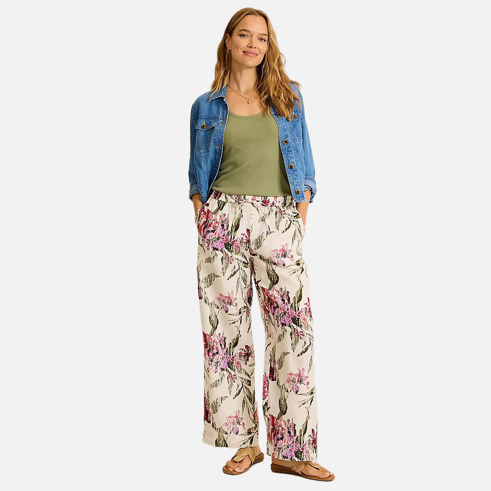 Two Palms Orchid Isle High-Rise Linen Easy Pants - Women