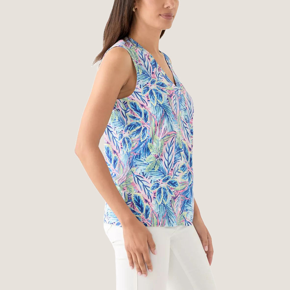 Kauai Frond Grove V-Neck Tank Top - Women