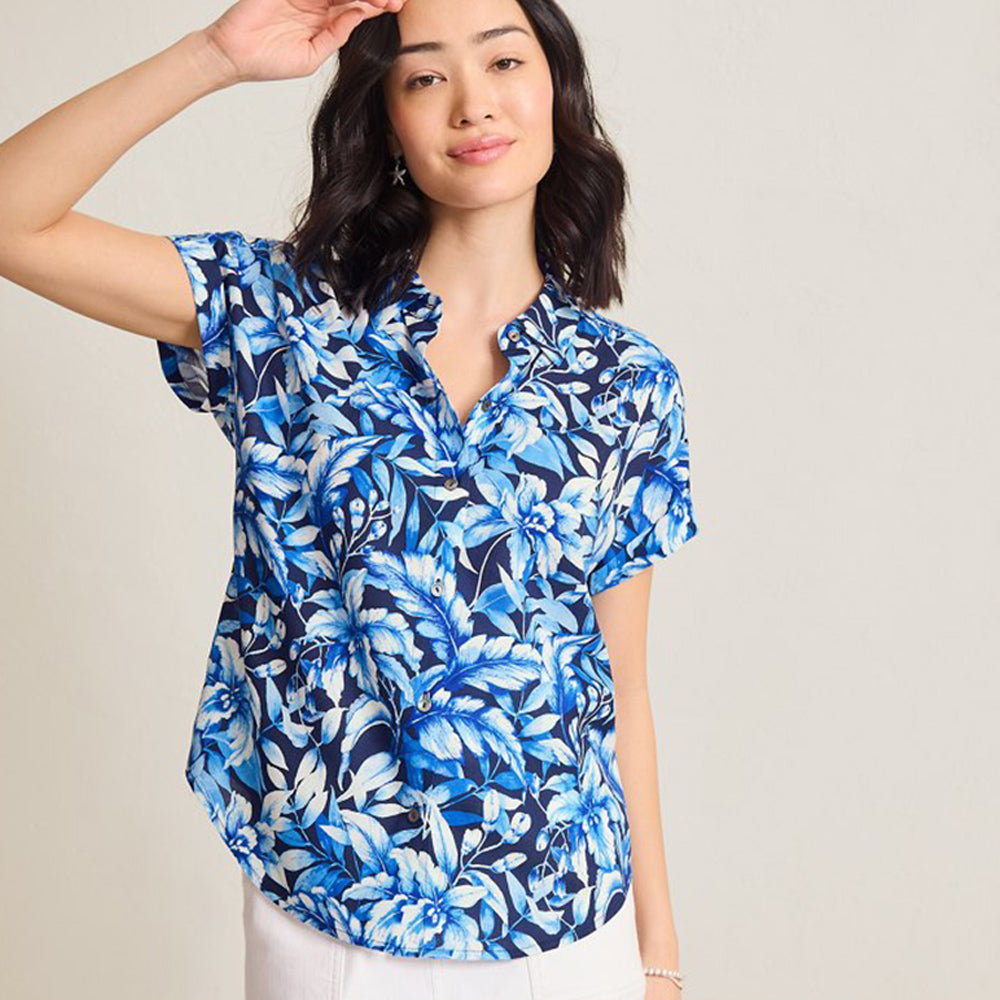 Flora Fresco Silk Camp Shirt - Women