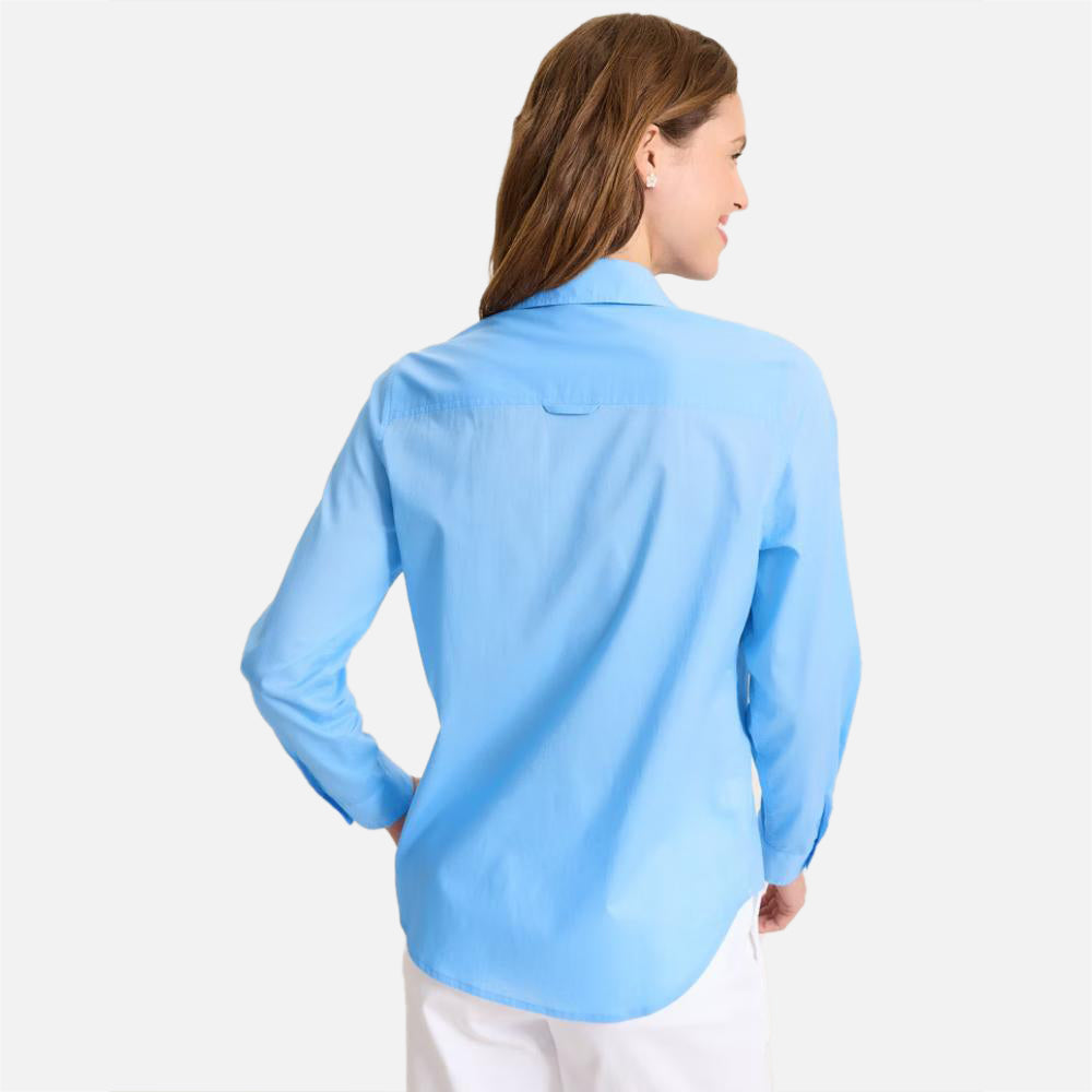 Washed Voile Classic Long-Sleeve Top - Women