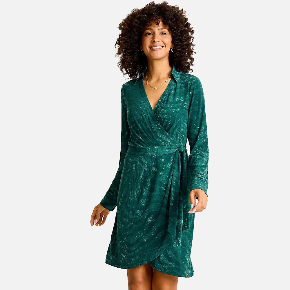 Carmela Bayside Zebra Wrap Dress - Women