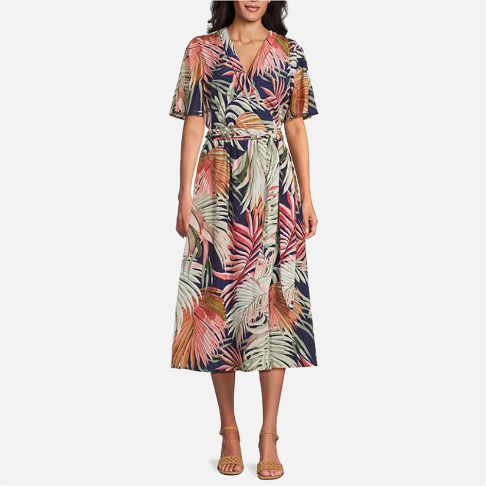 Palm Canyon Short-Sleeve Midi Dress - Women