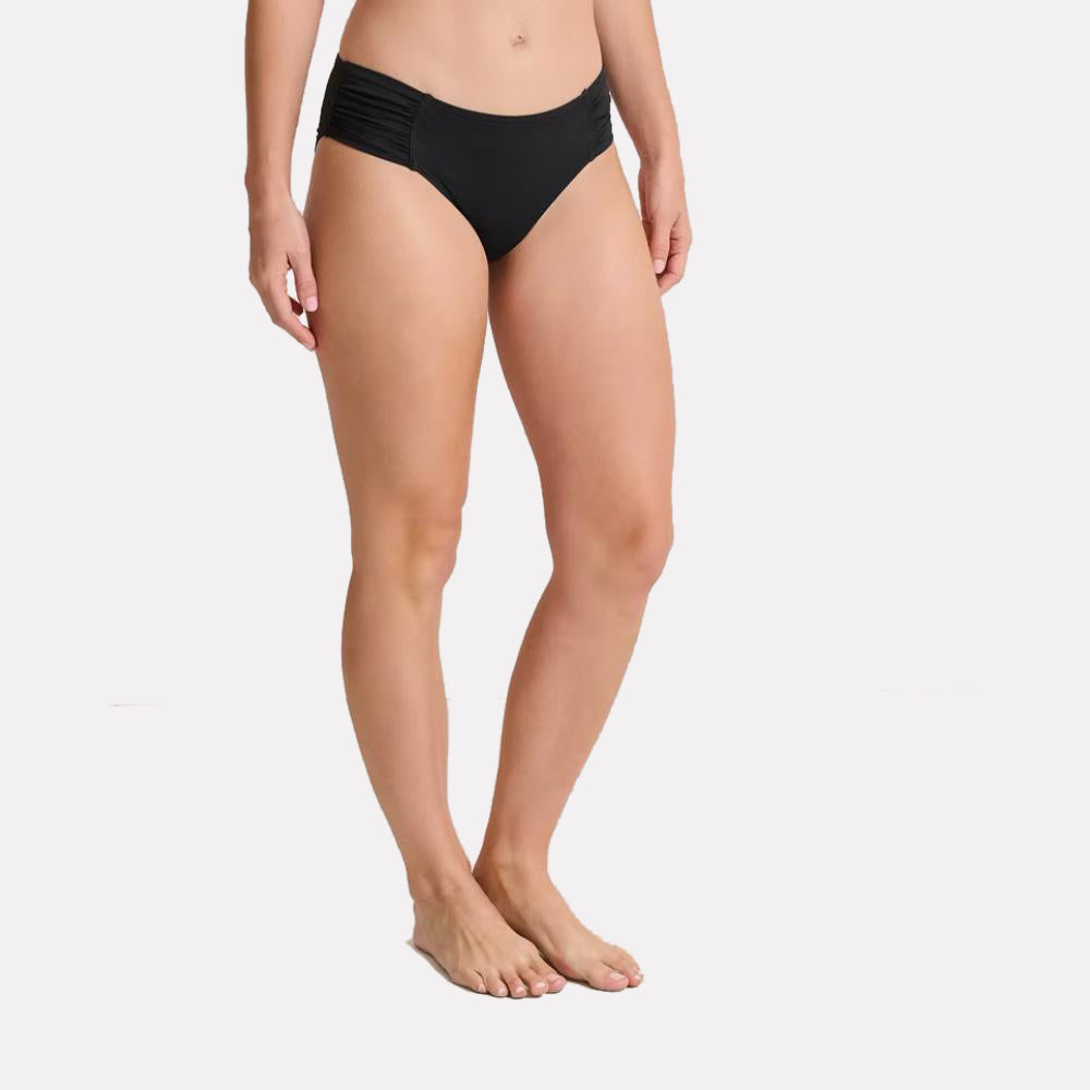 Pearl High-Waist Side-Shirred Bikini Bottoms - Women