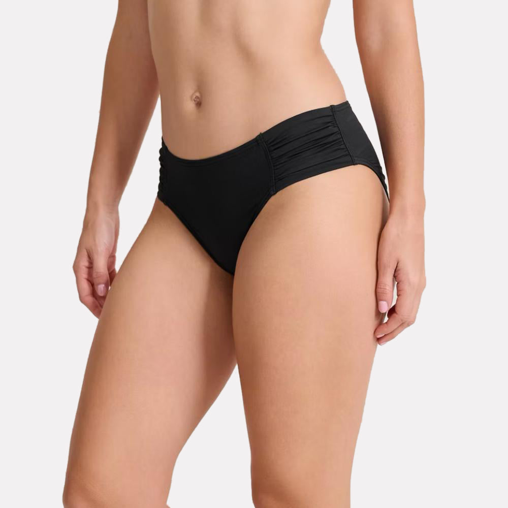 Pearl High-Waist Side-Shirred Bikini Bottoms - Women
