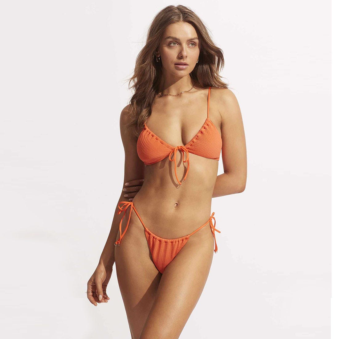 Sea Dive Drawstring Neck Bralette - Women