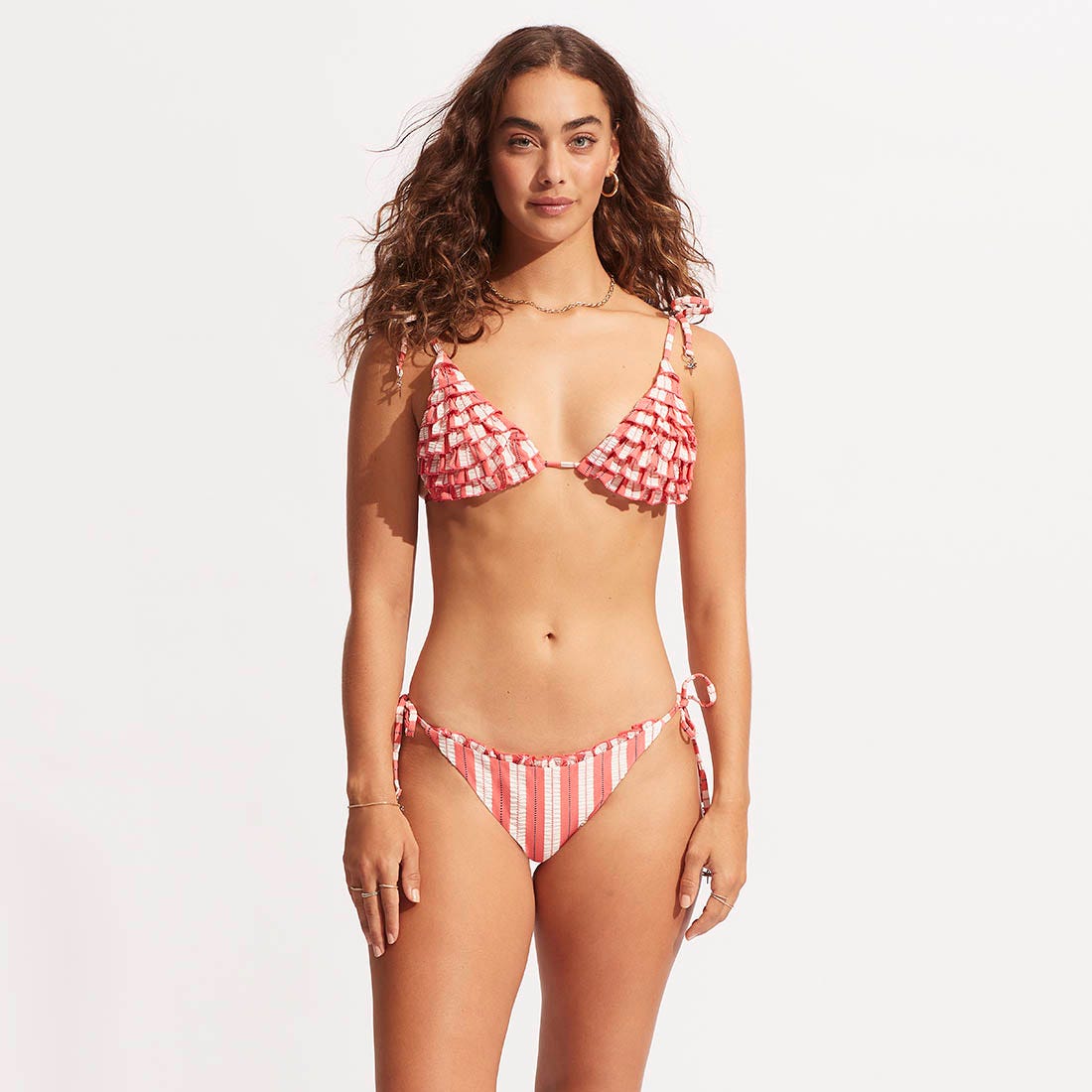 Cabana Ruffle Slide Tri Top - Women