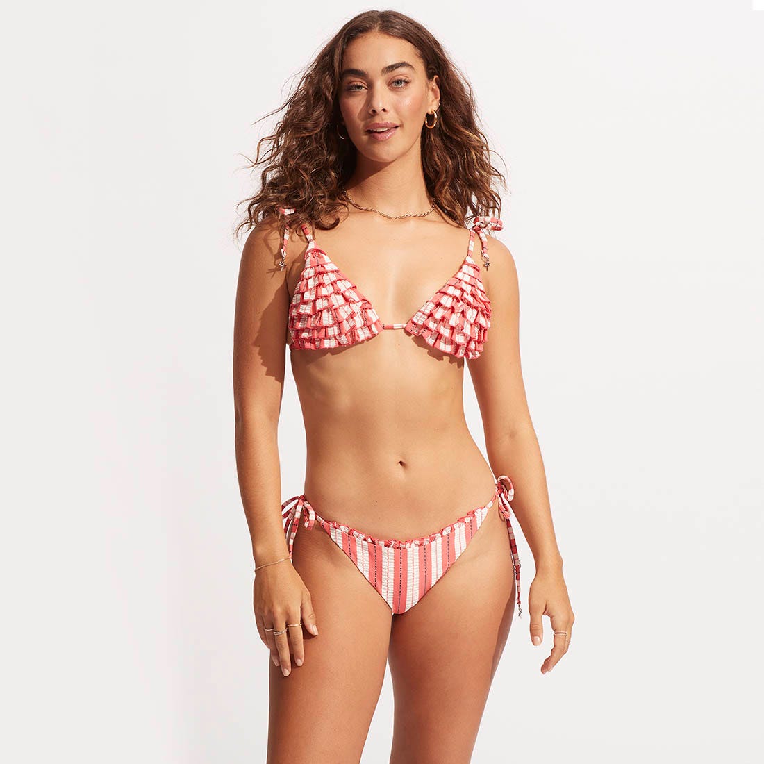 Cabana Ruffle Slide Tri Top - Women