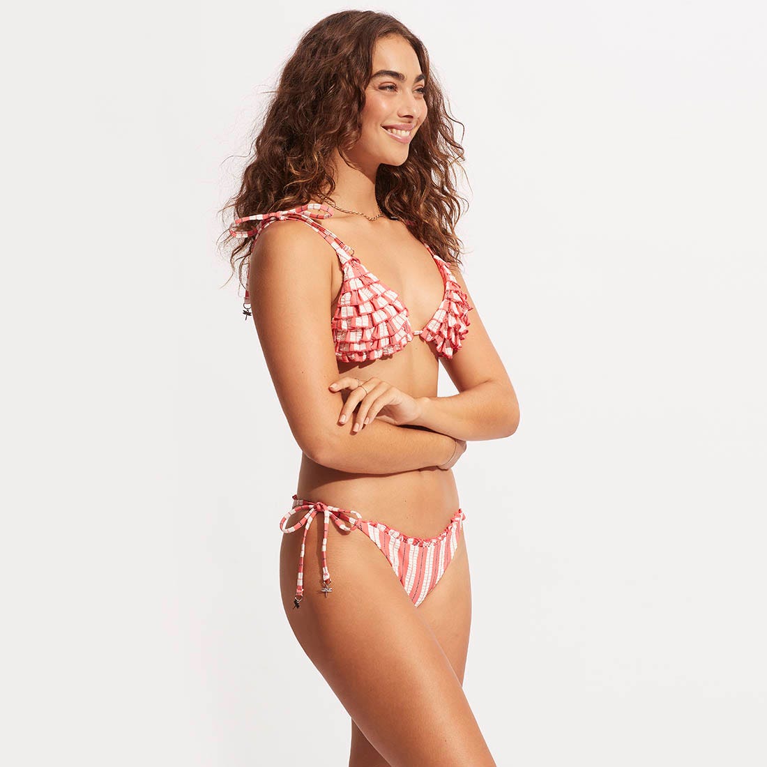 Cabana Ruffle Slide Tri Top - Women