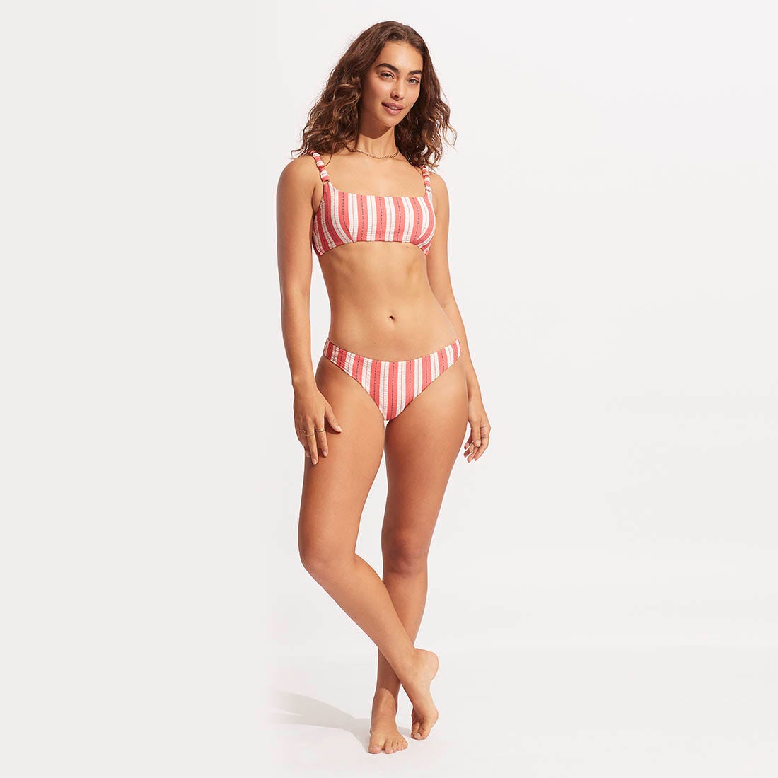 Cabana Gathered Strap Bralette Top - Women
