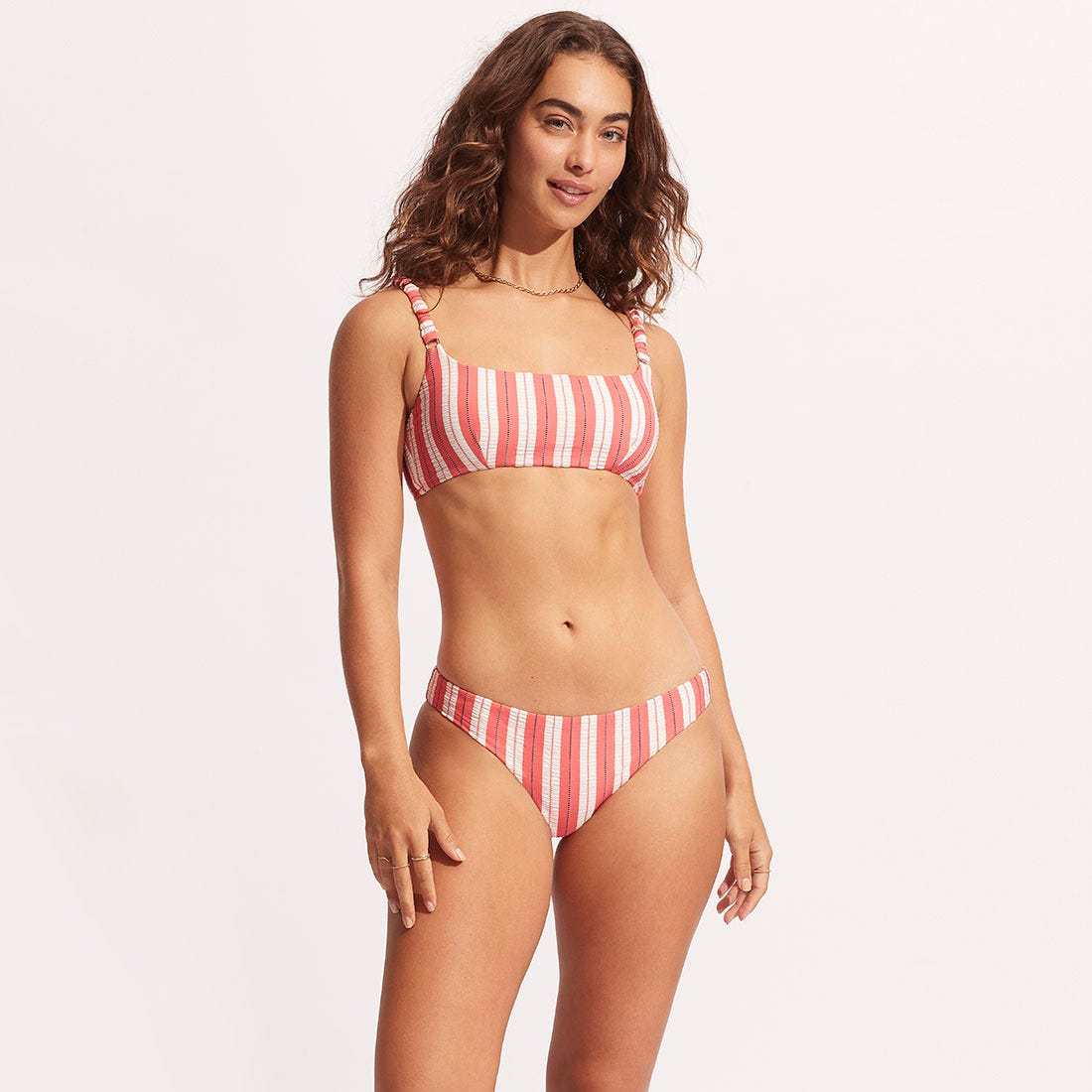 Cabana Gathered Strap Bralette Top - Women