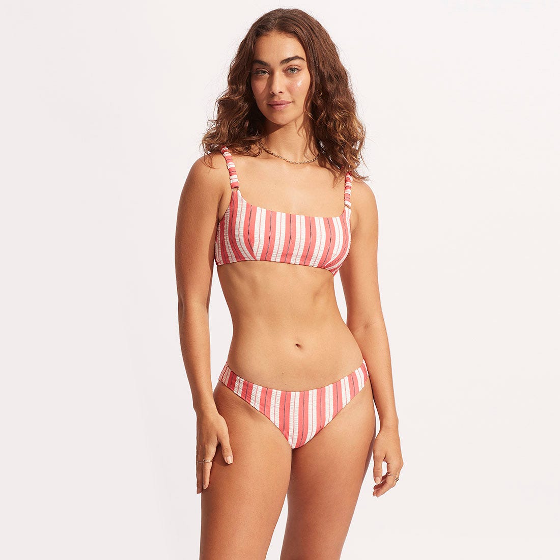 Cabana Gathered Strap Bralette Top - Women