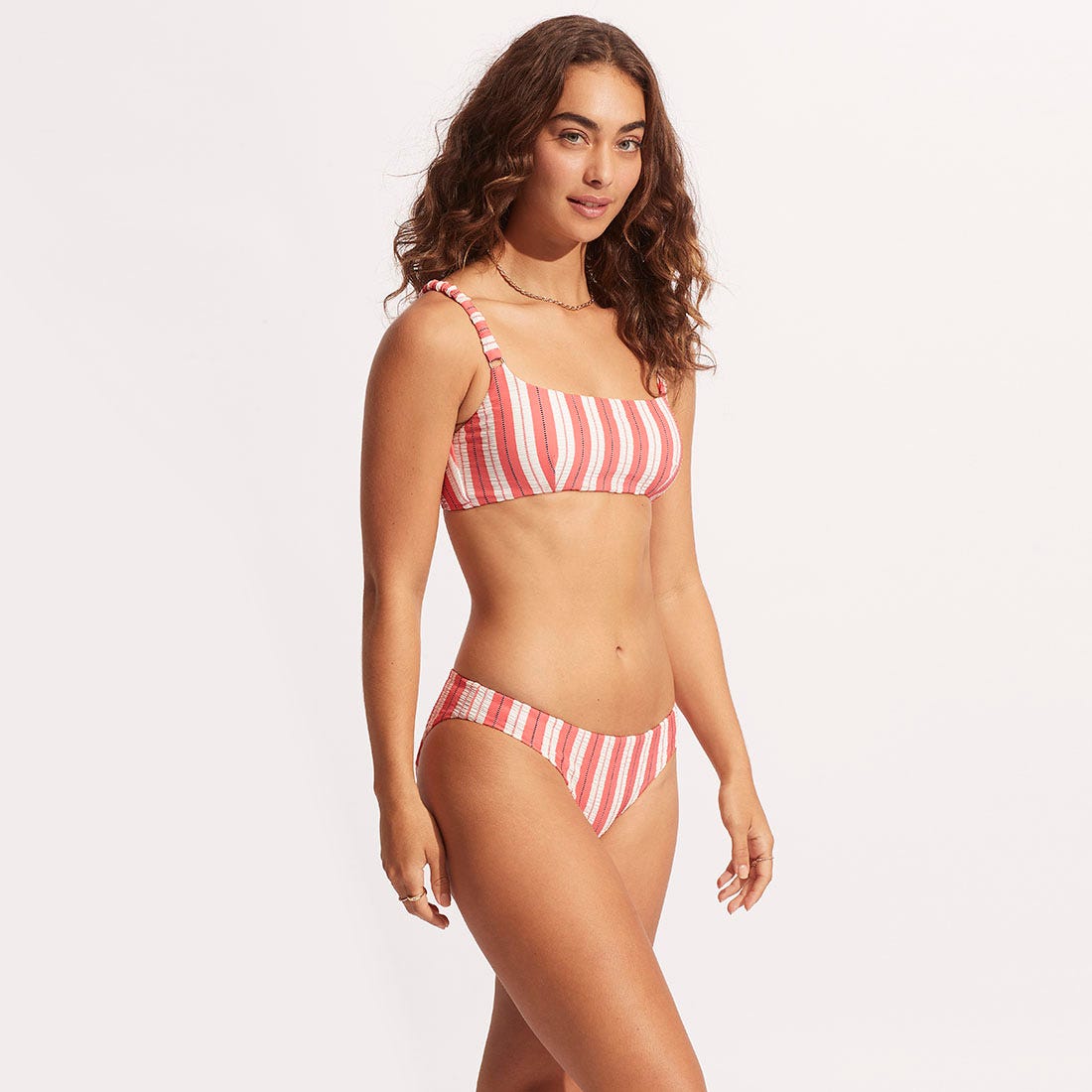 Cabana Gathered Strap Bralette Top - Women