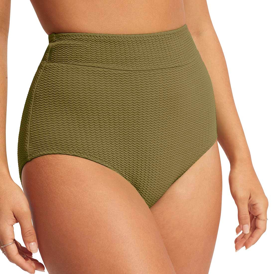 Seafolly High Waisted Pant In Khaki - 6
