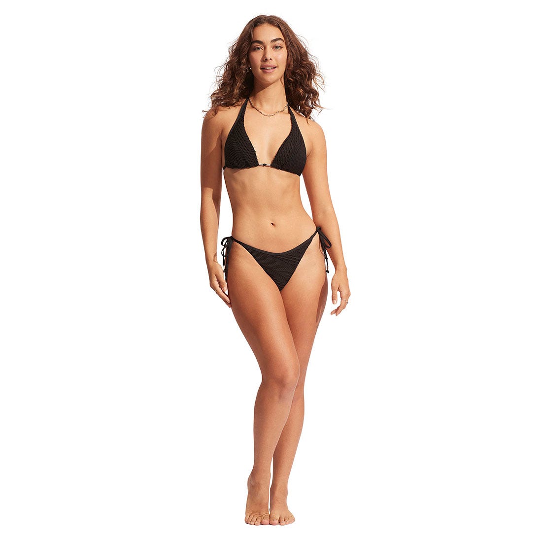 Tie Side Rio Pant In Black - 6