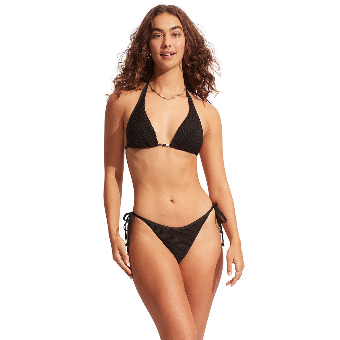Tie Side Rio Pant In Black - 6