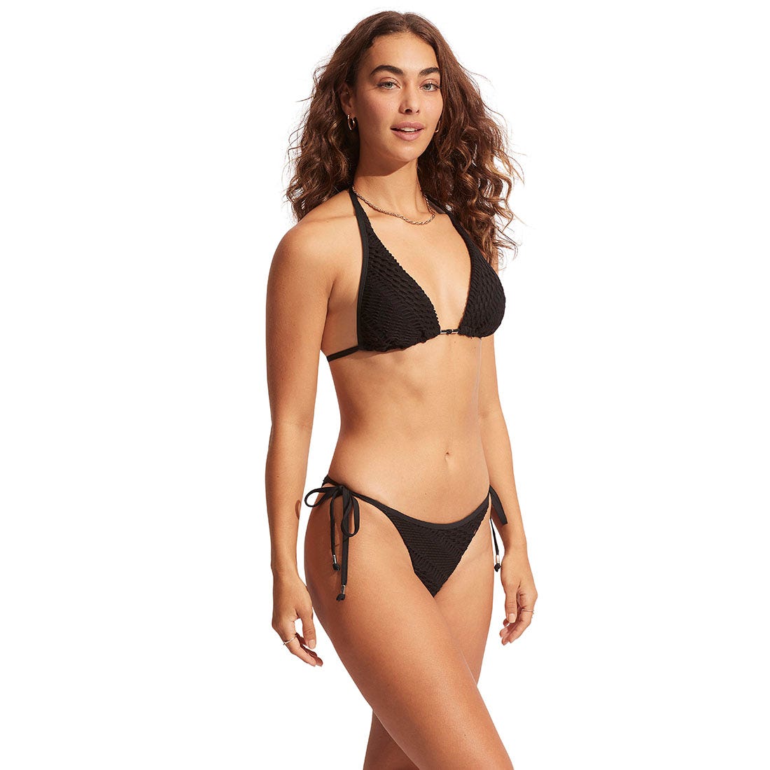 Tie Side Rio Pant In Black - 6