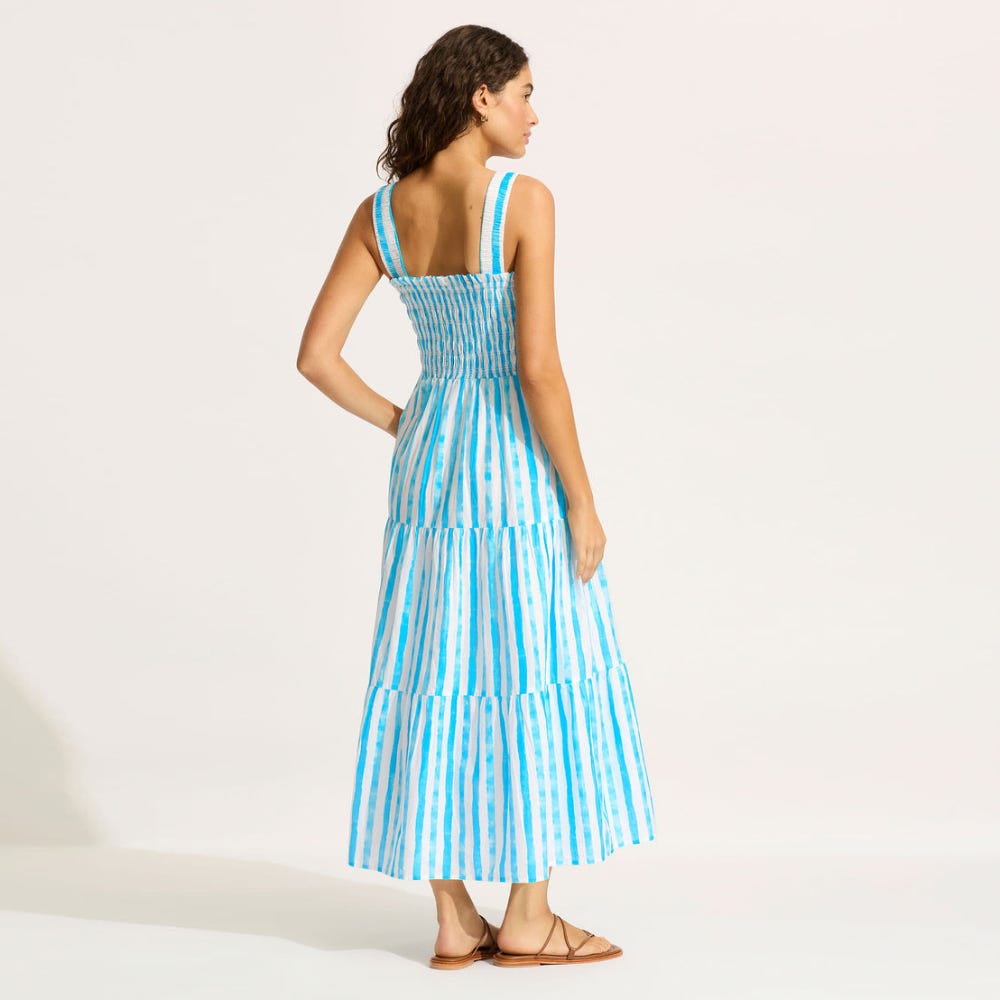 Shirred Midi Dress - Women