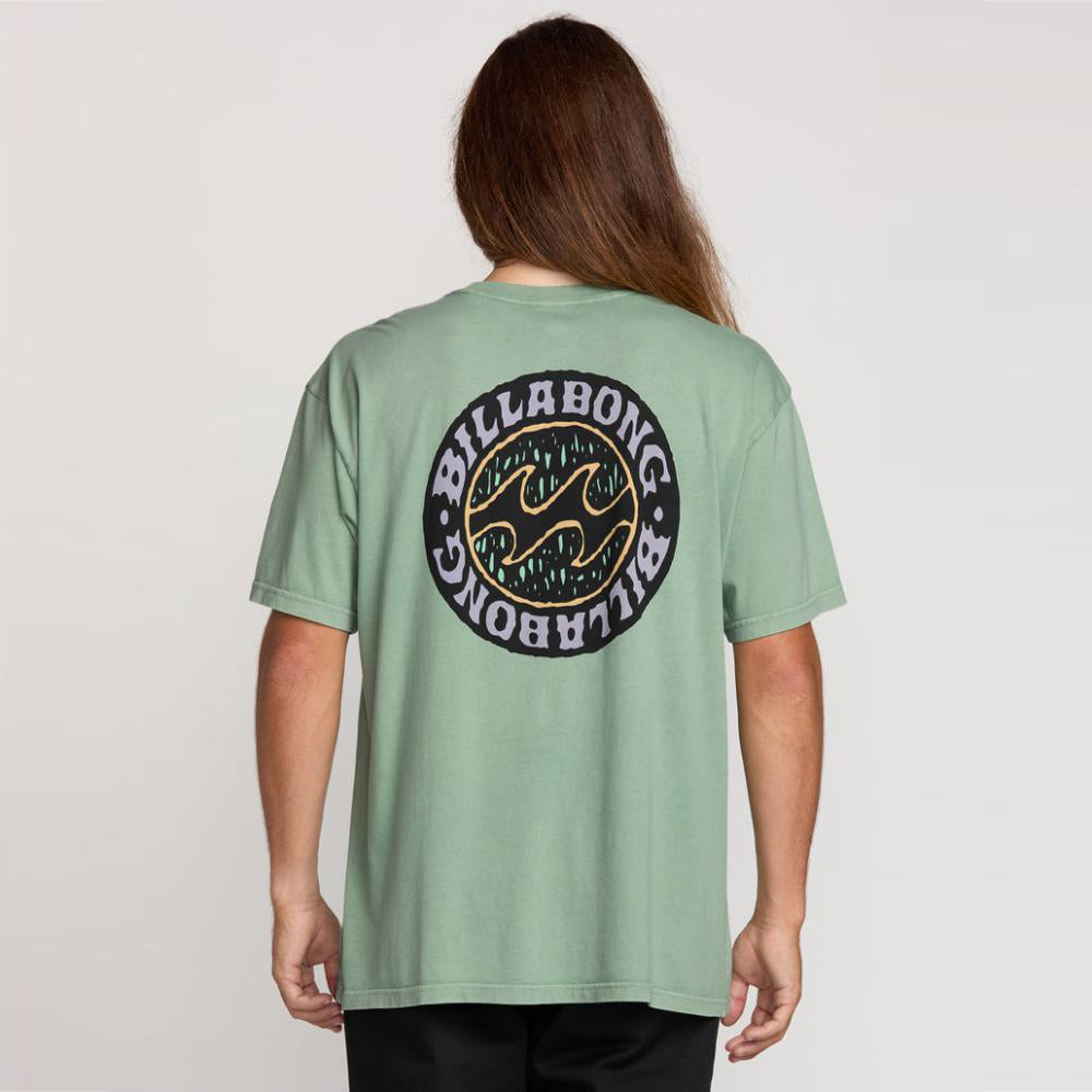Decal Regular Wave Wash Tee - Men