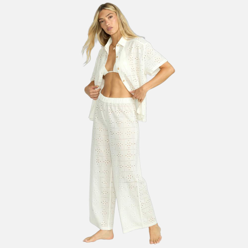 Eyelet Crush Beach Cover-Up Pant - Women