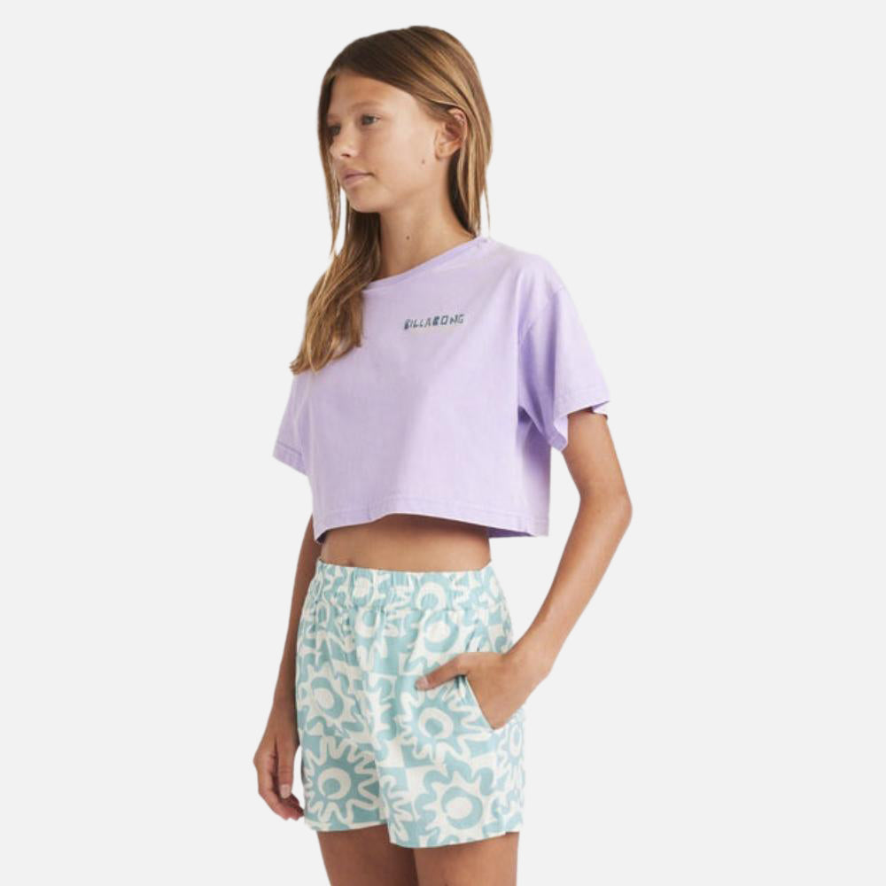 Lost On You Elastic Waist Shorts - Kids