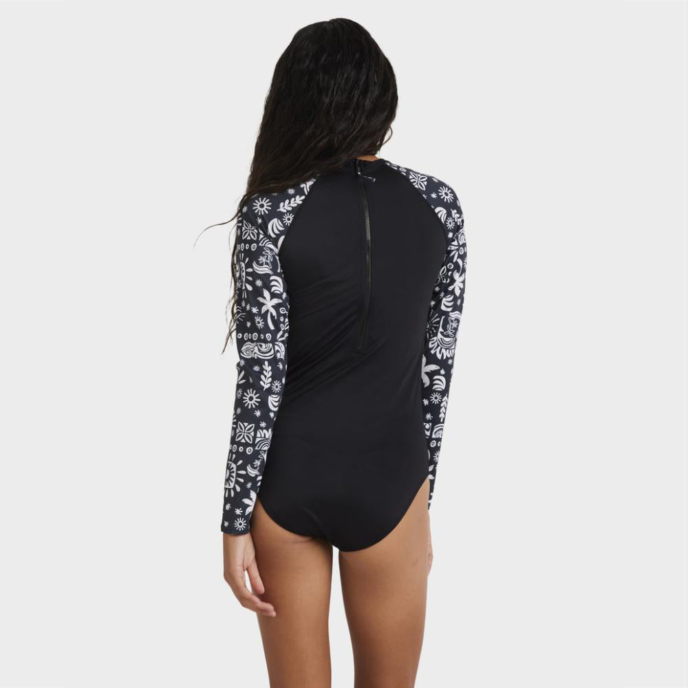 Paradise Stamp Long Sleeve Rash Vest - Kids