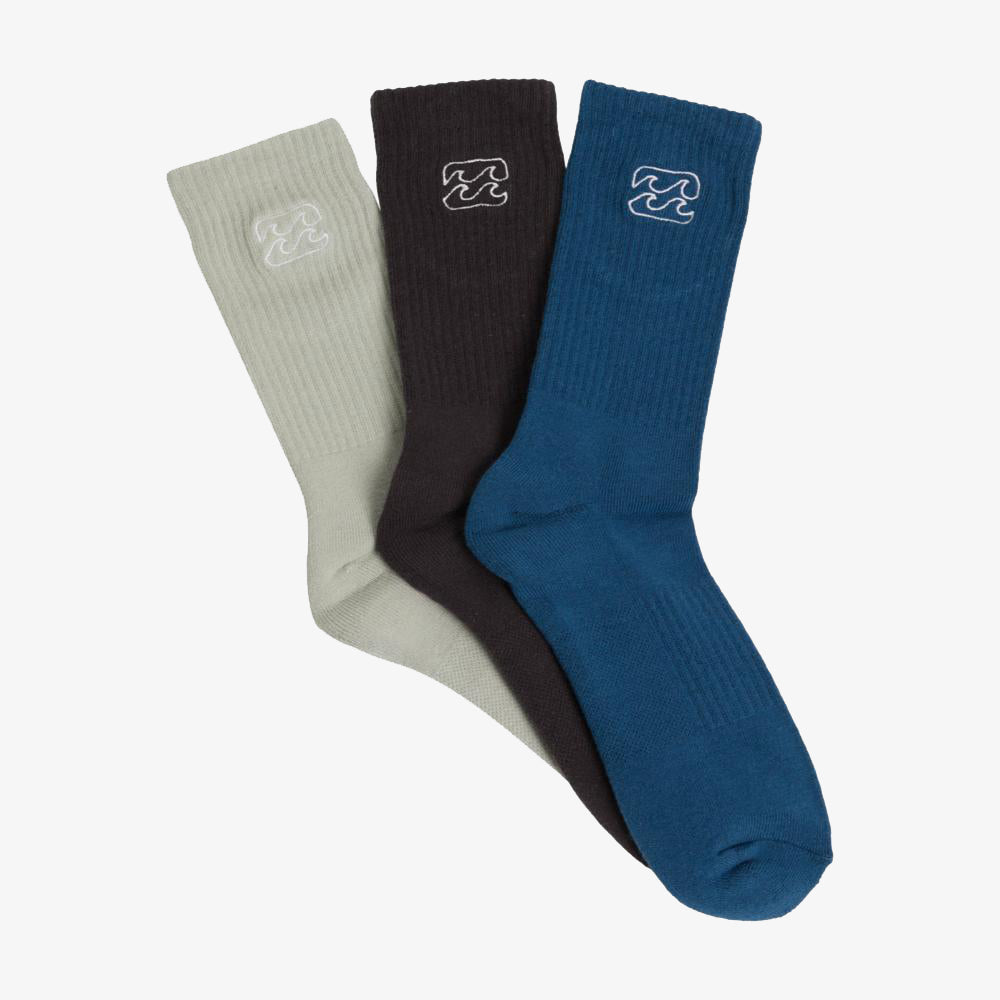Wave Wash Crew Socks - Men
