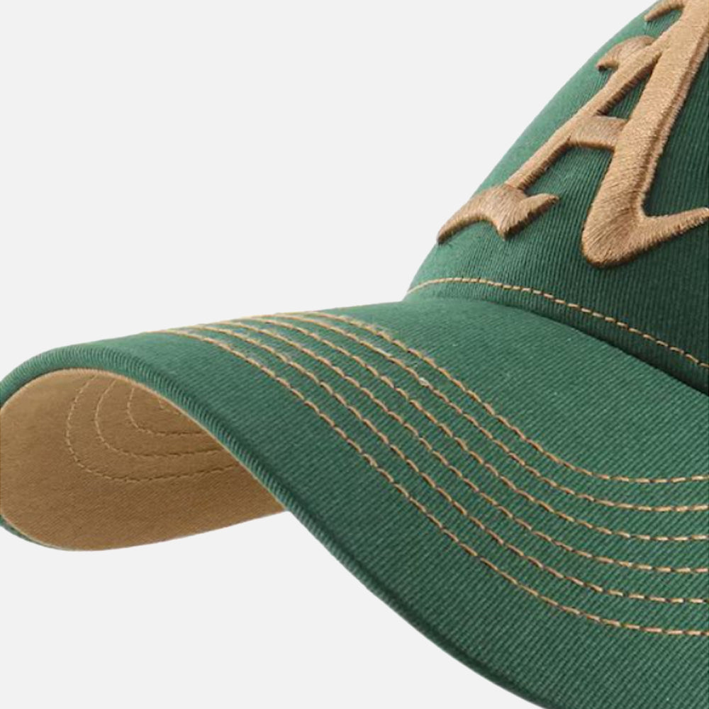 MLB Athletics Contrast Stitch Cotton Baseball Cap - Men