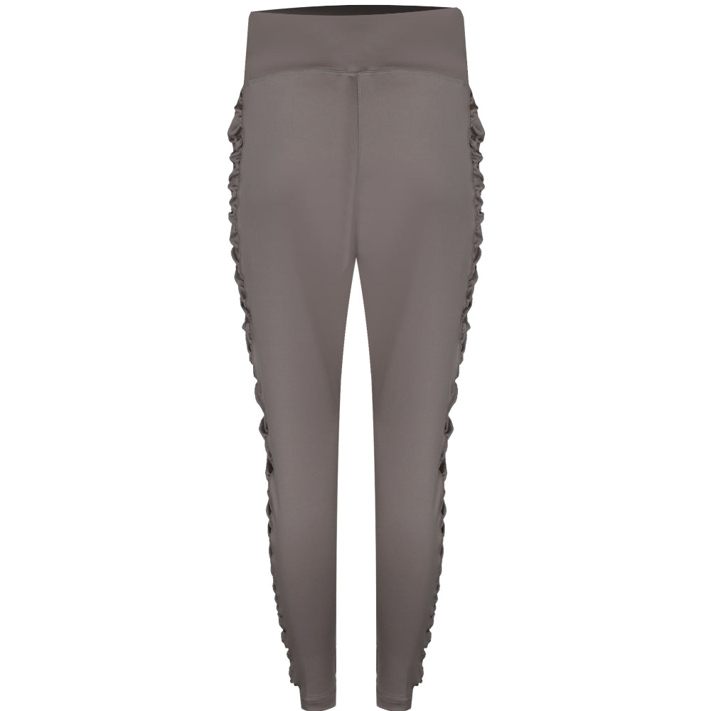 Bold High Waisted Ruched Leggings - Women