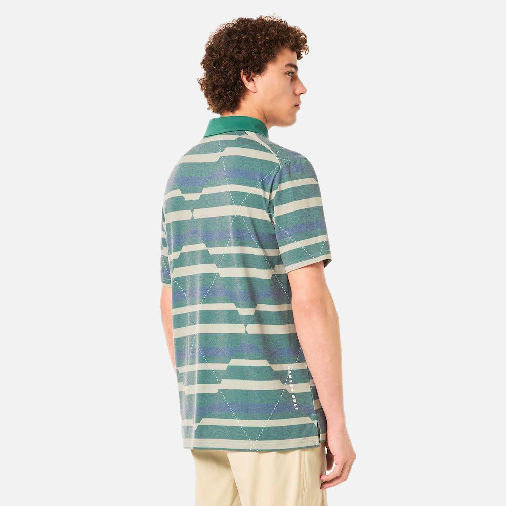Fractured Argyle Polo - Men