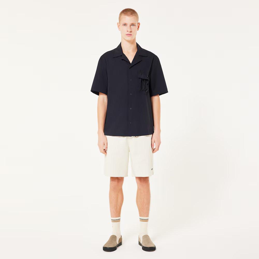 Cuban Collar Short Sleeve Shirt - Men