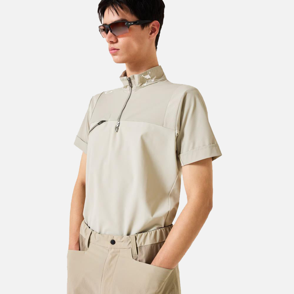 Skull Cool Stretch Hybrid Mock T-Shirt - Men