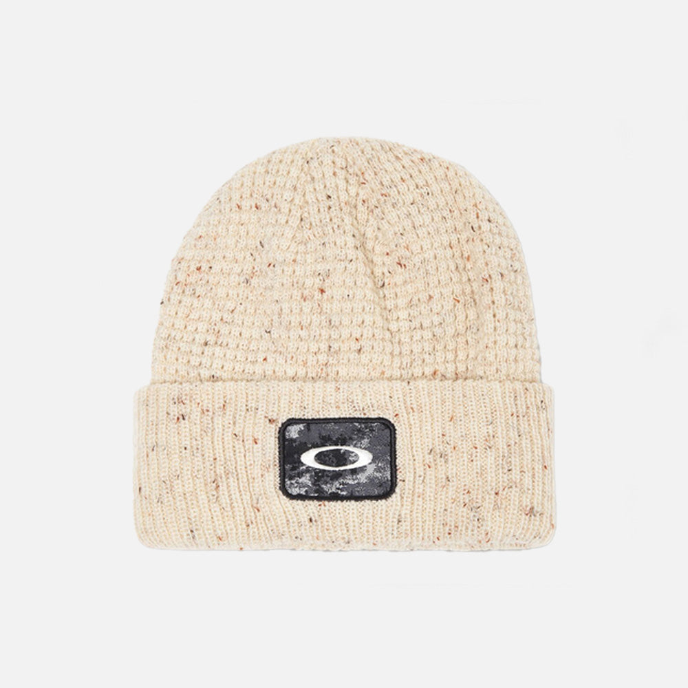 Ellipse Patch Waffle Beanie - Men