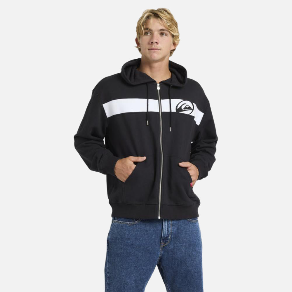 Tilt Panel Zip Up Hoodie - Men