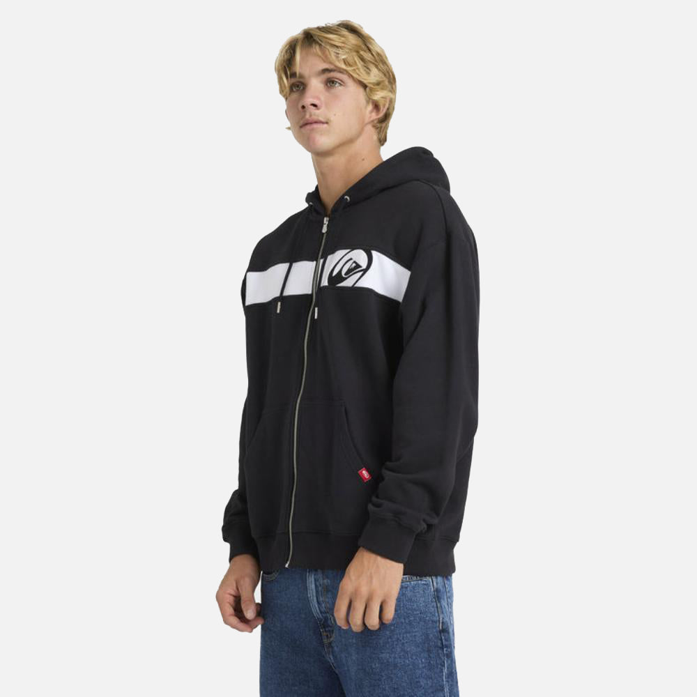 Tilt Panel Zip Up Hoodie - Men